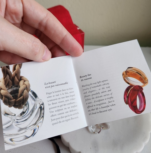 Baccarat Crystal Flower Pendant Necklace - Picture 10 of 10